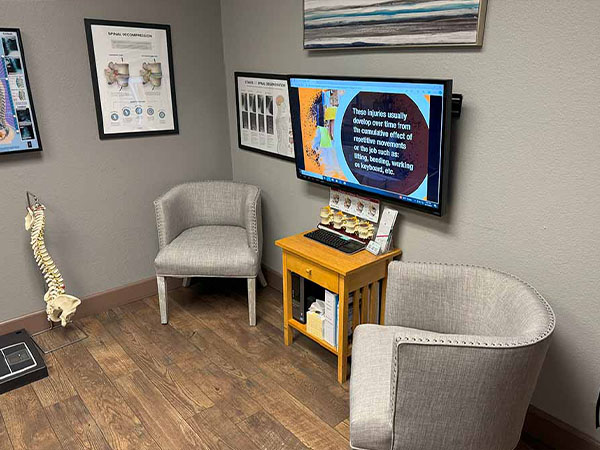 San Ramon Auto Accident Injury Clinic's waiting area